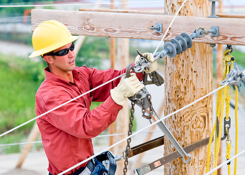 Lineman working